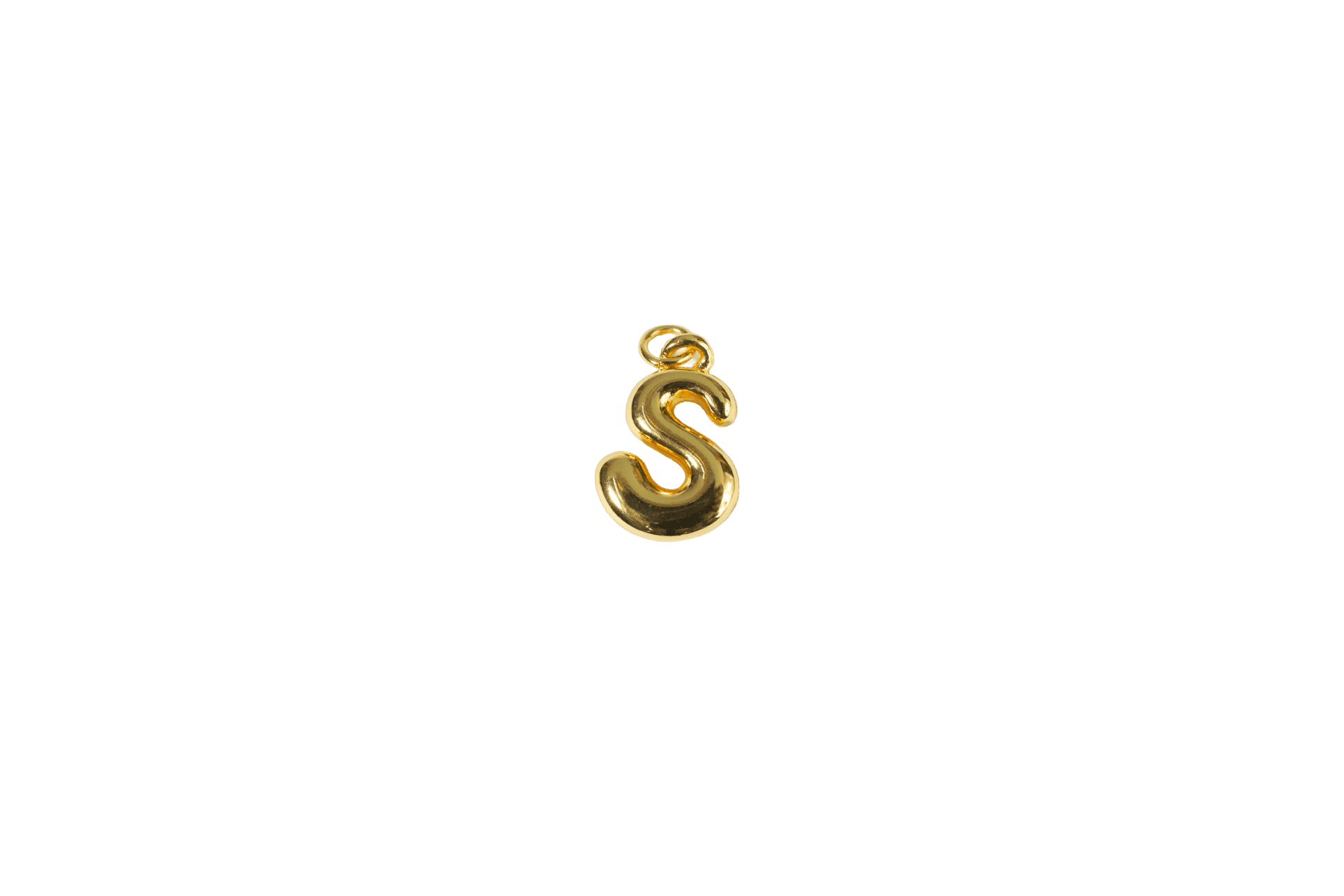 Gold Initial 'S' Charm
