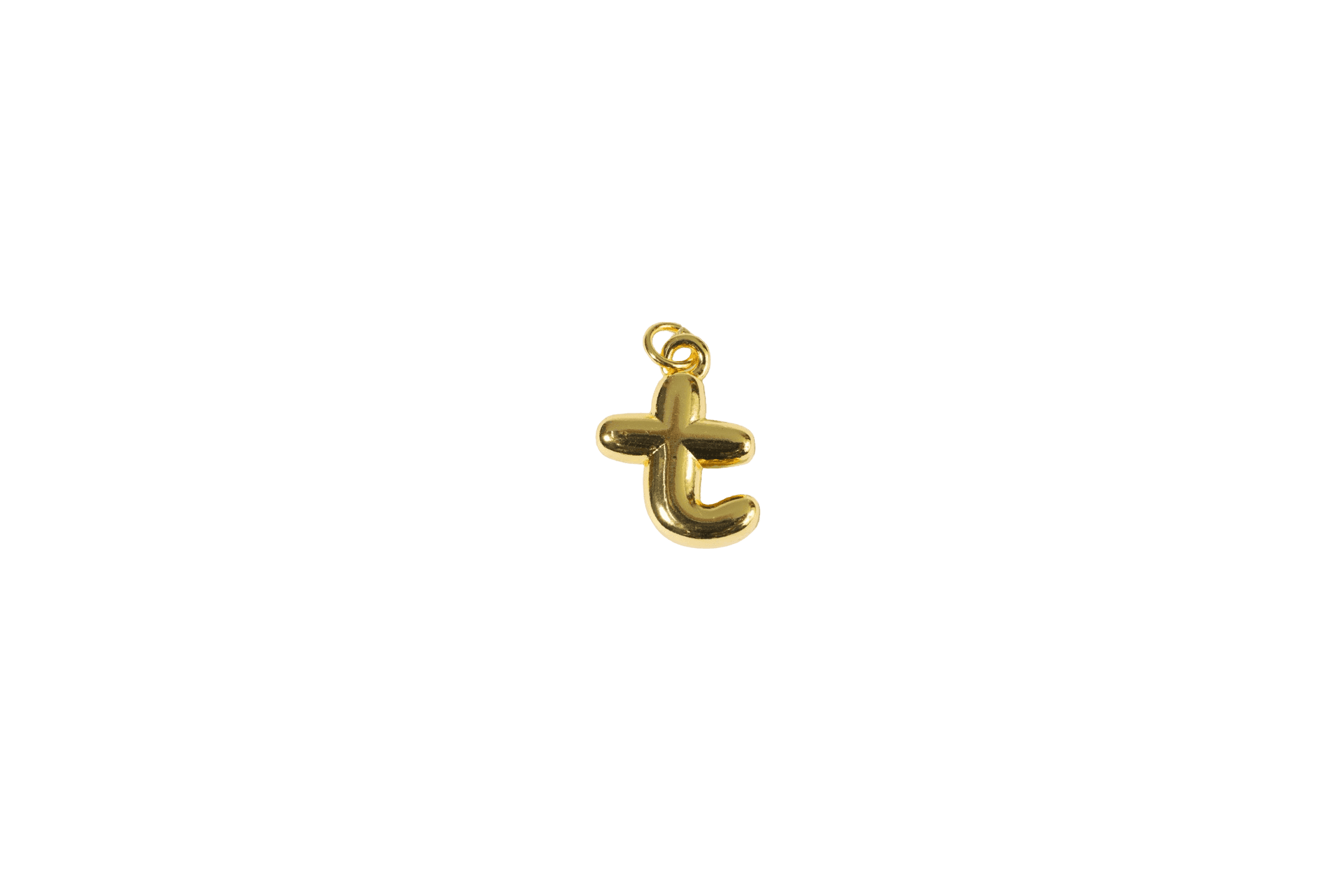 Gold Letter T Charm