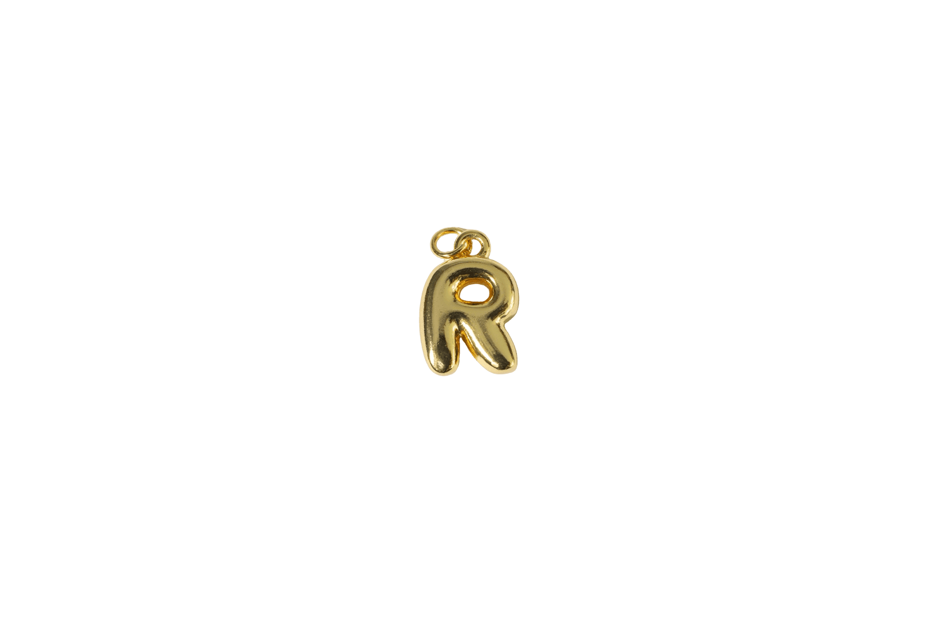 Gold Letter R Charm