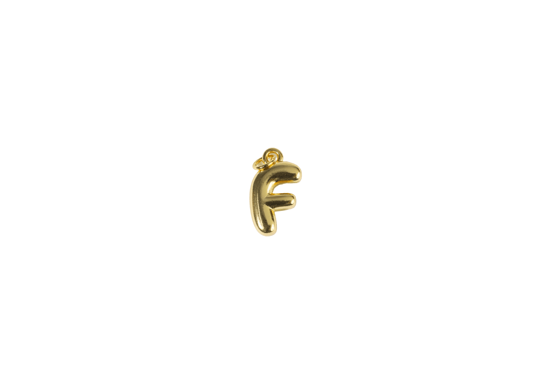 Gold Letter F Charm