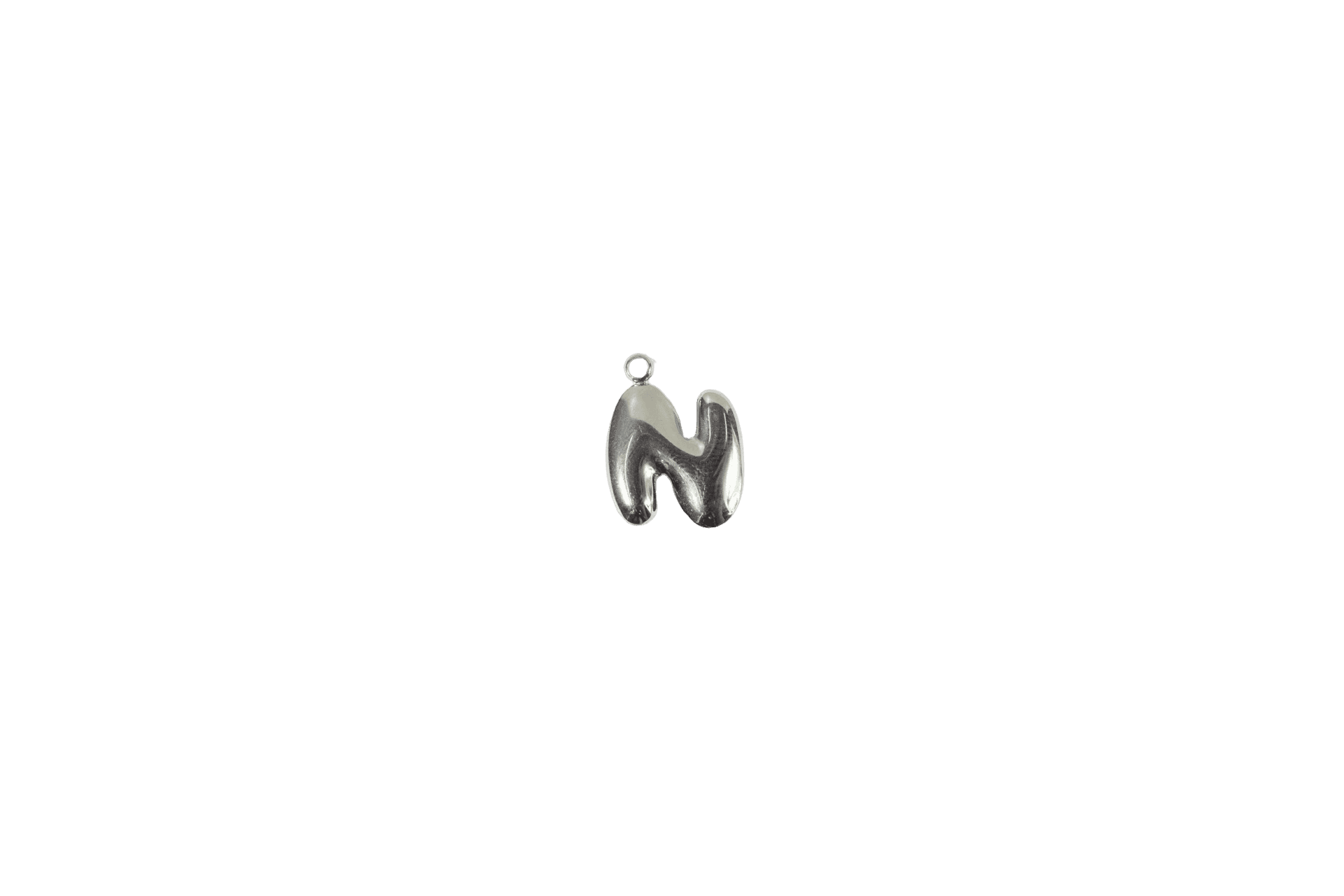 Stylized Letter N Charm