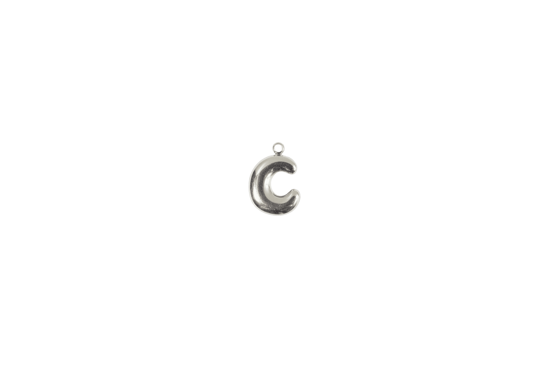 Curved Letter C Charm