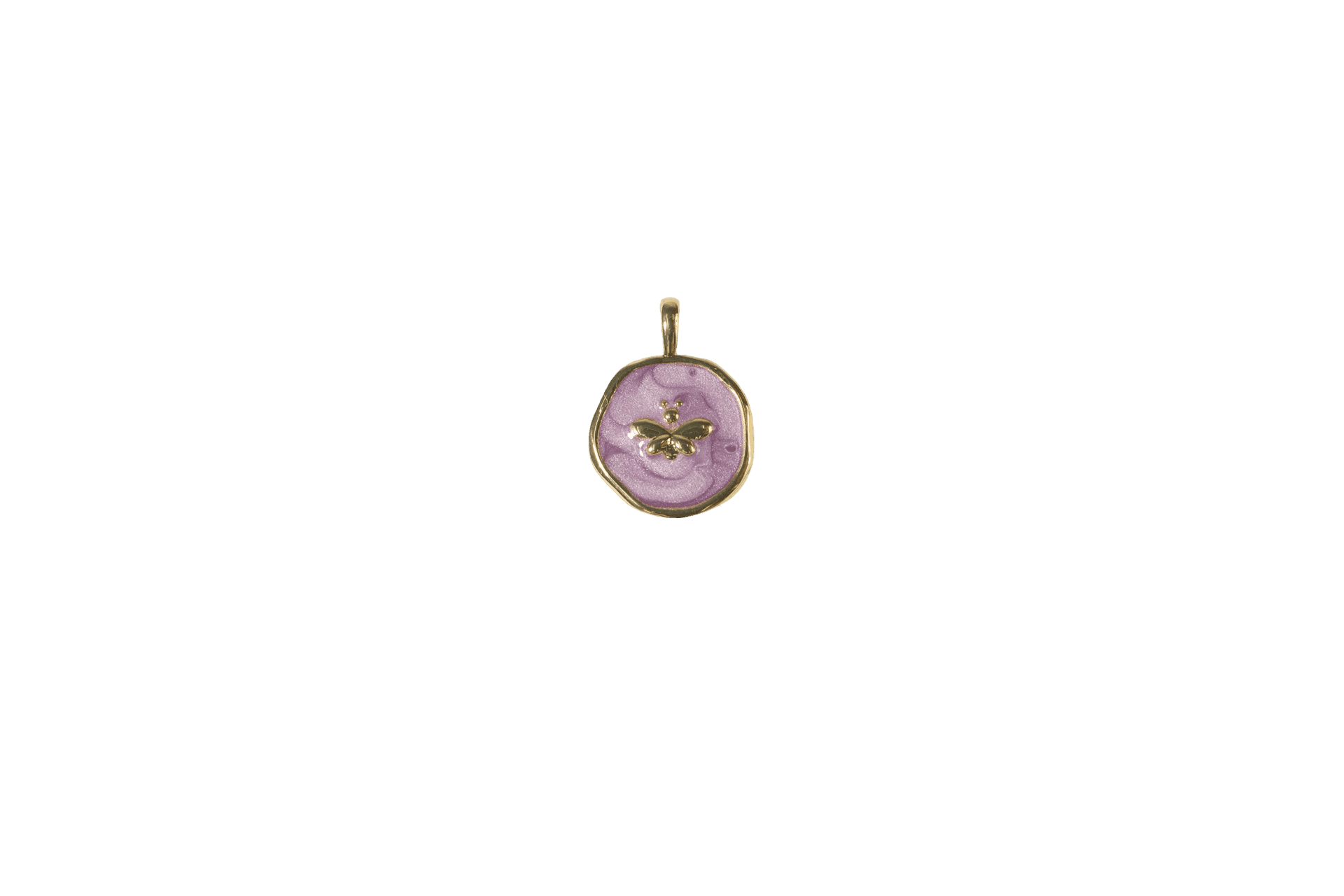 Purple Bee Charm