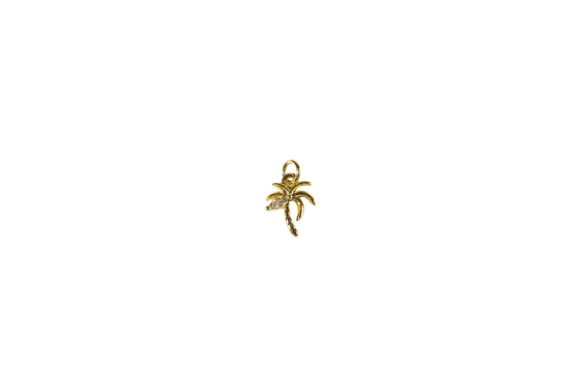 Golden Palm Tree Charm