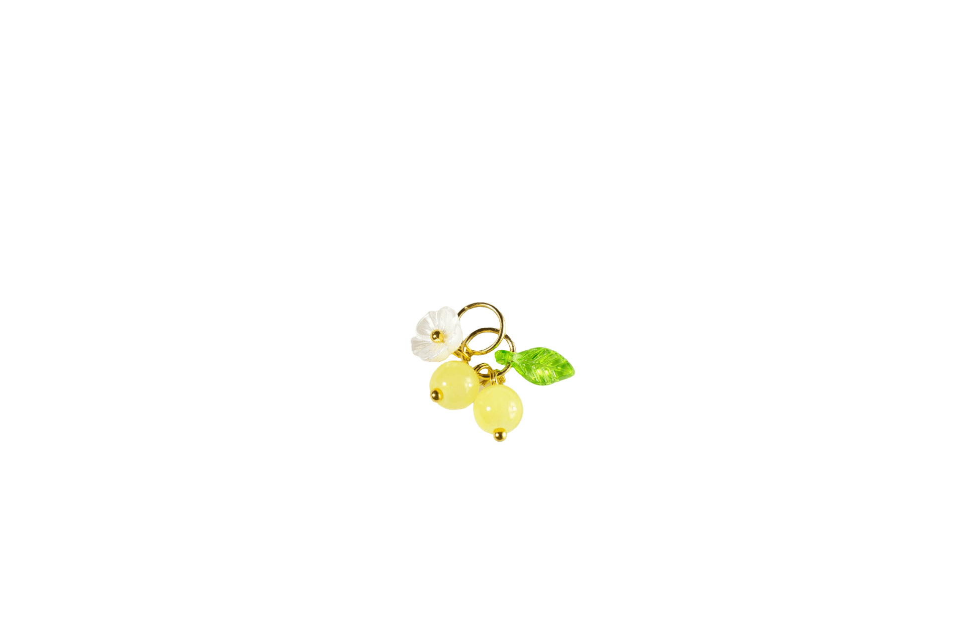 Yellow Fruit and Flower Charm