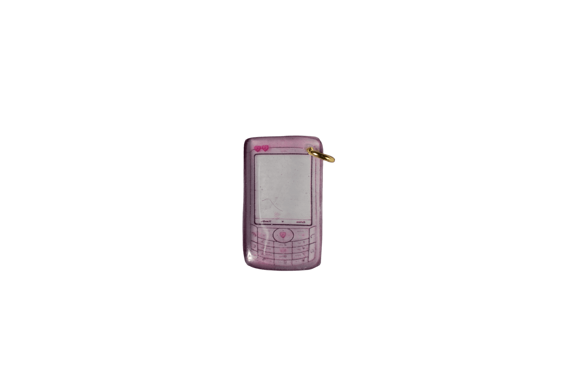 Pink Mobile Phone Charm