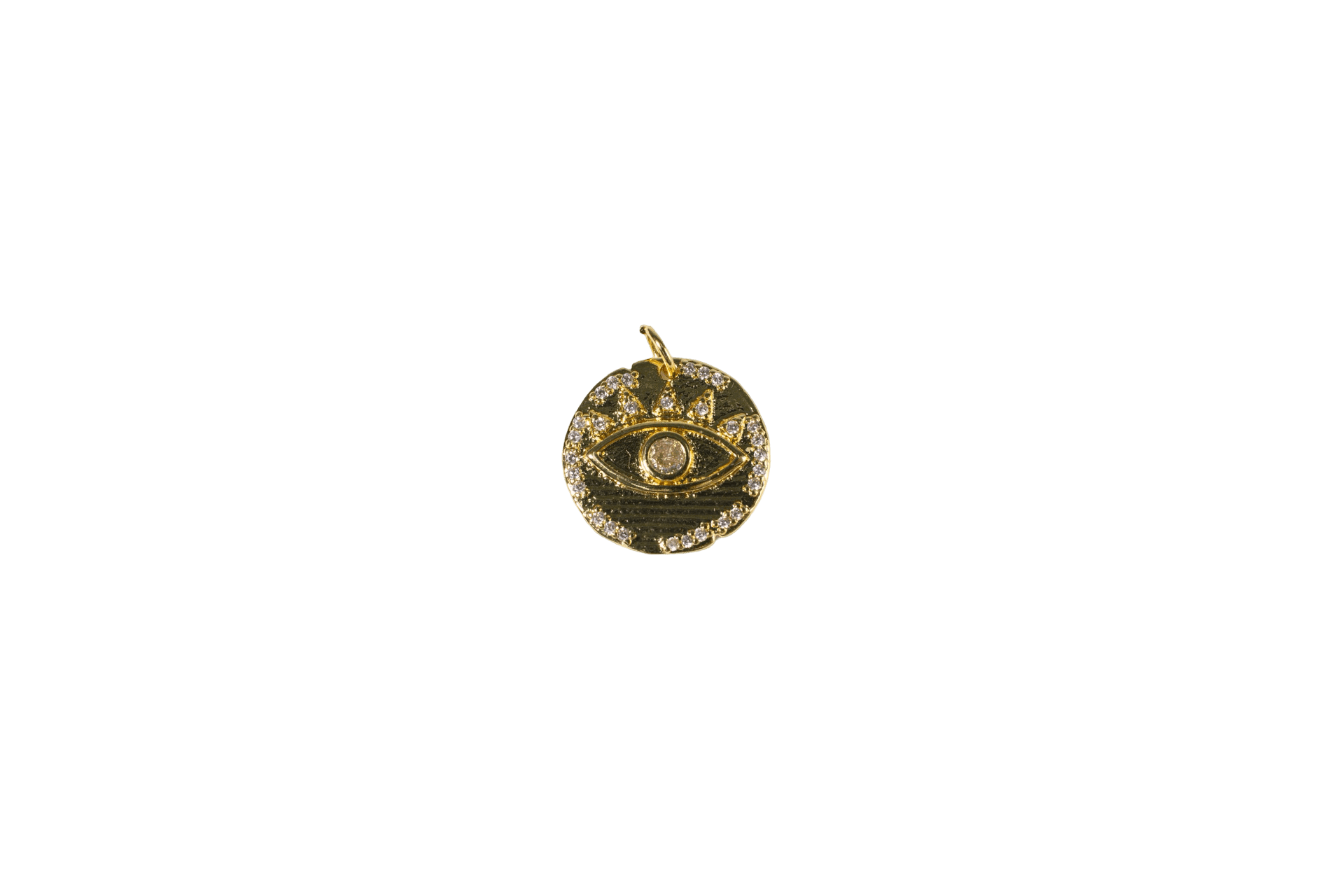 Eye Charm with Crown Design