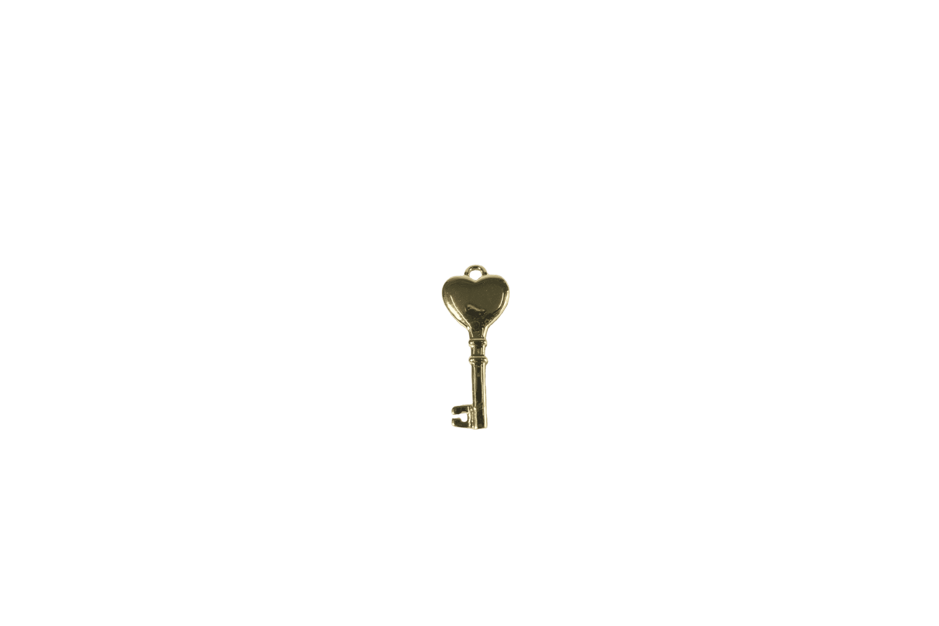Heart Key Charm