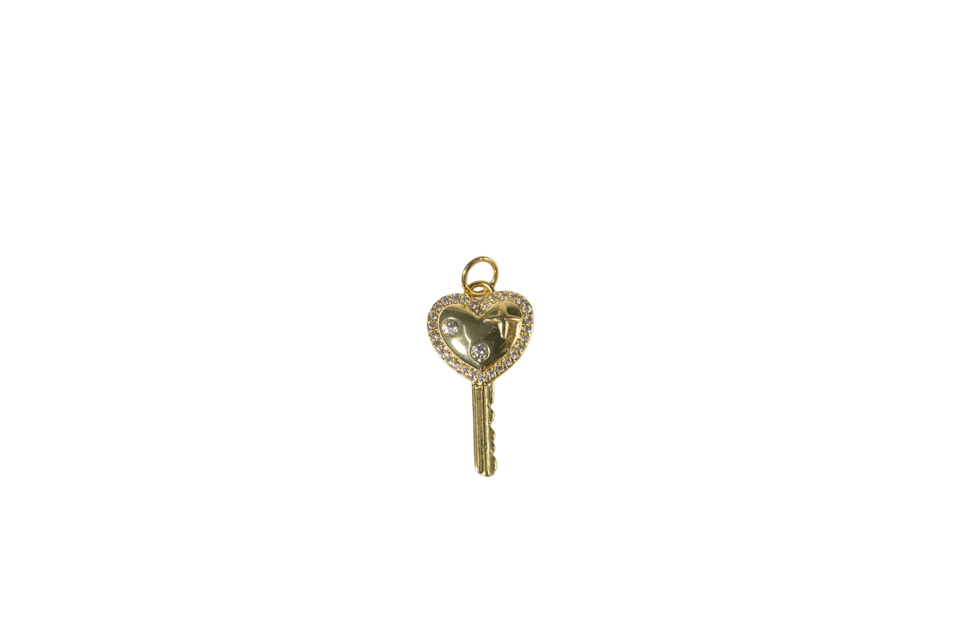 Heart Key Charm