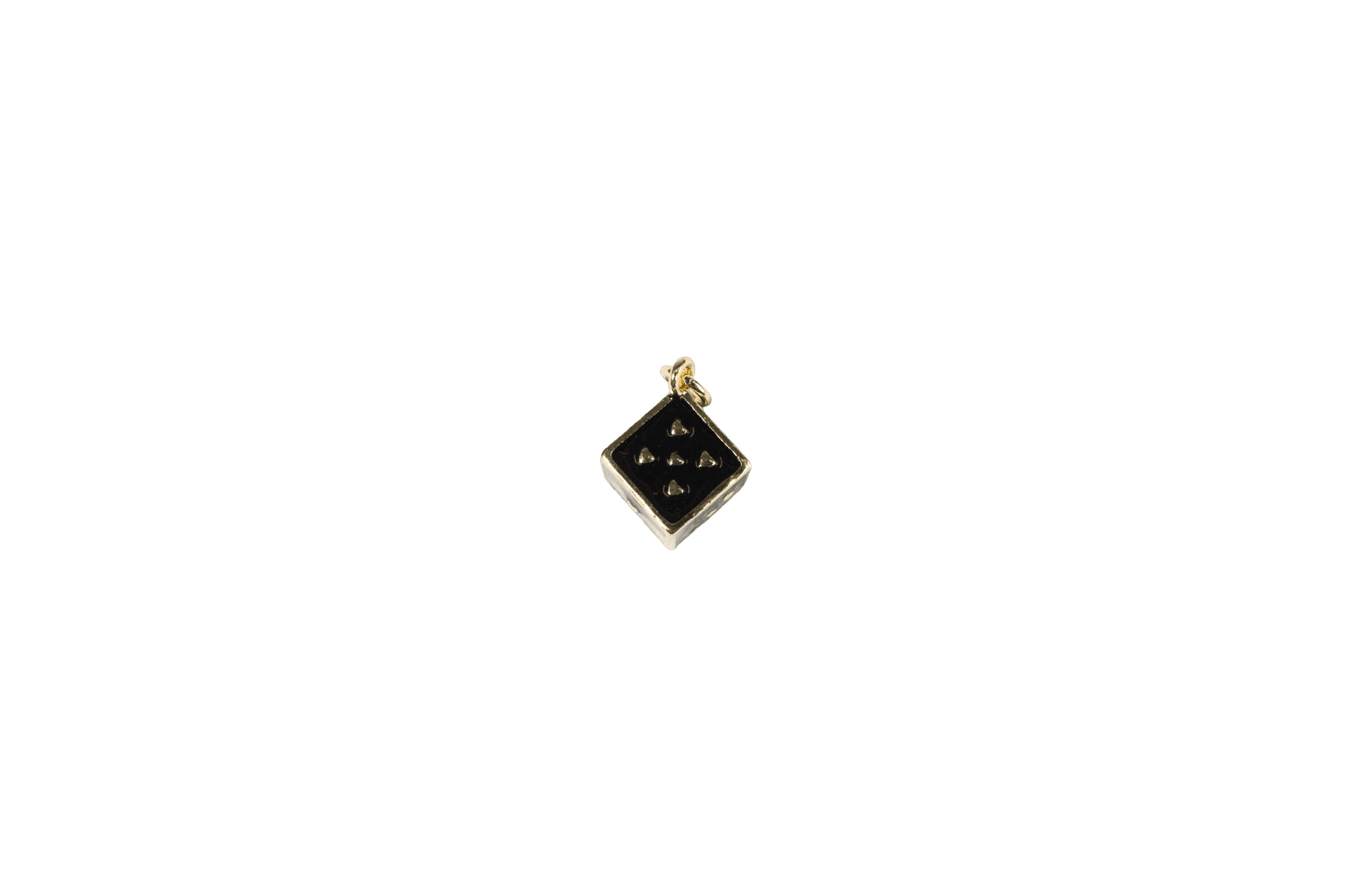 Dice Charm with Heart Design