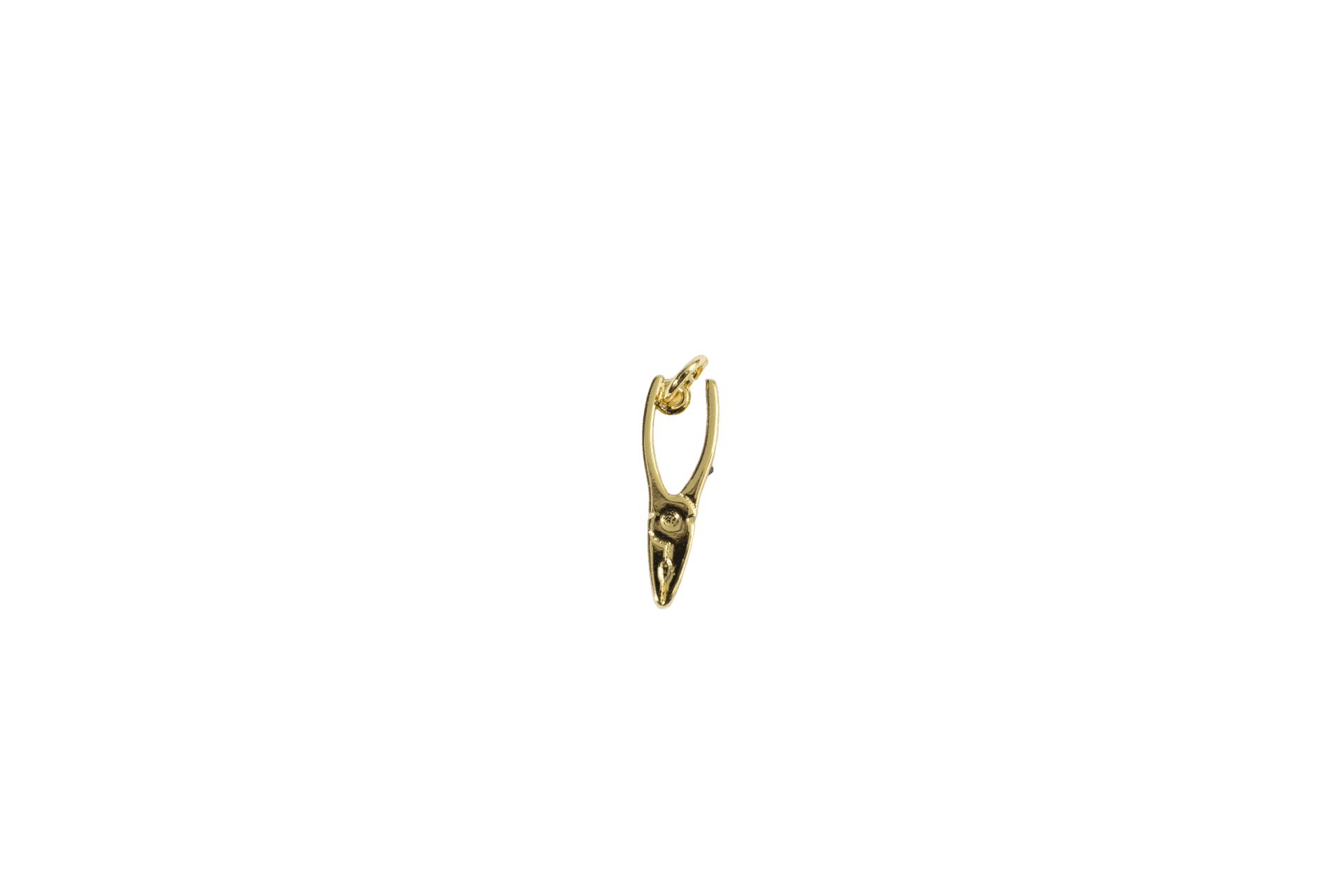 Gold Clothespin Charm