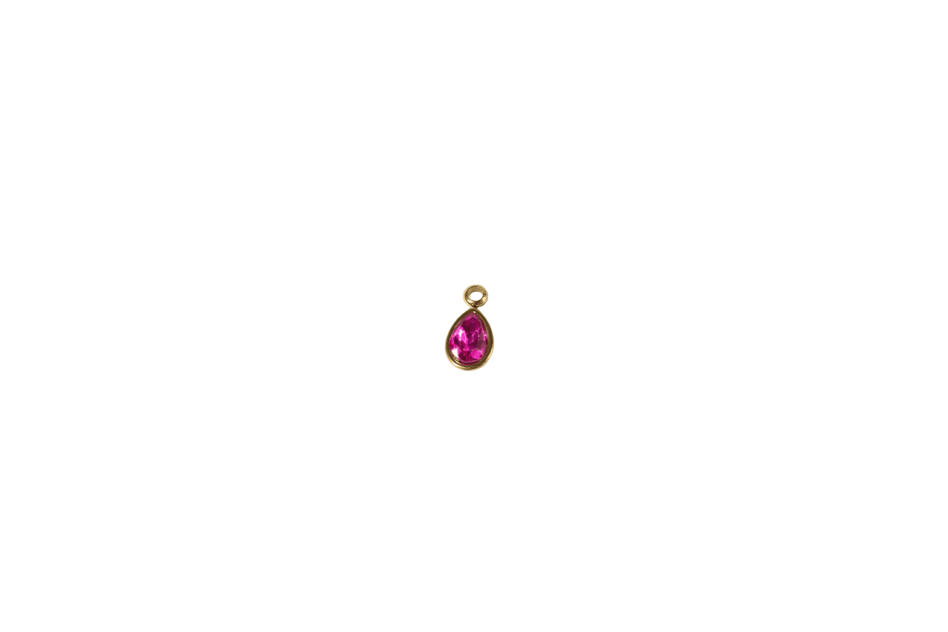 Teardrop Ruby Charm