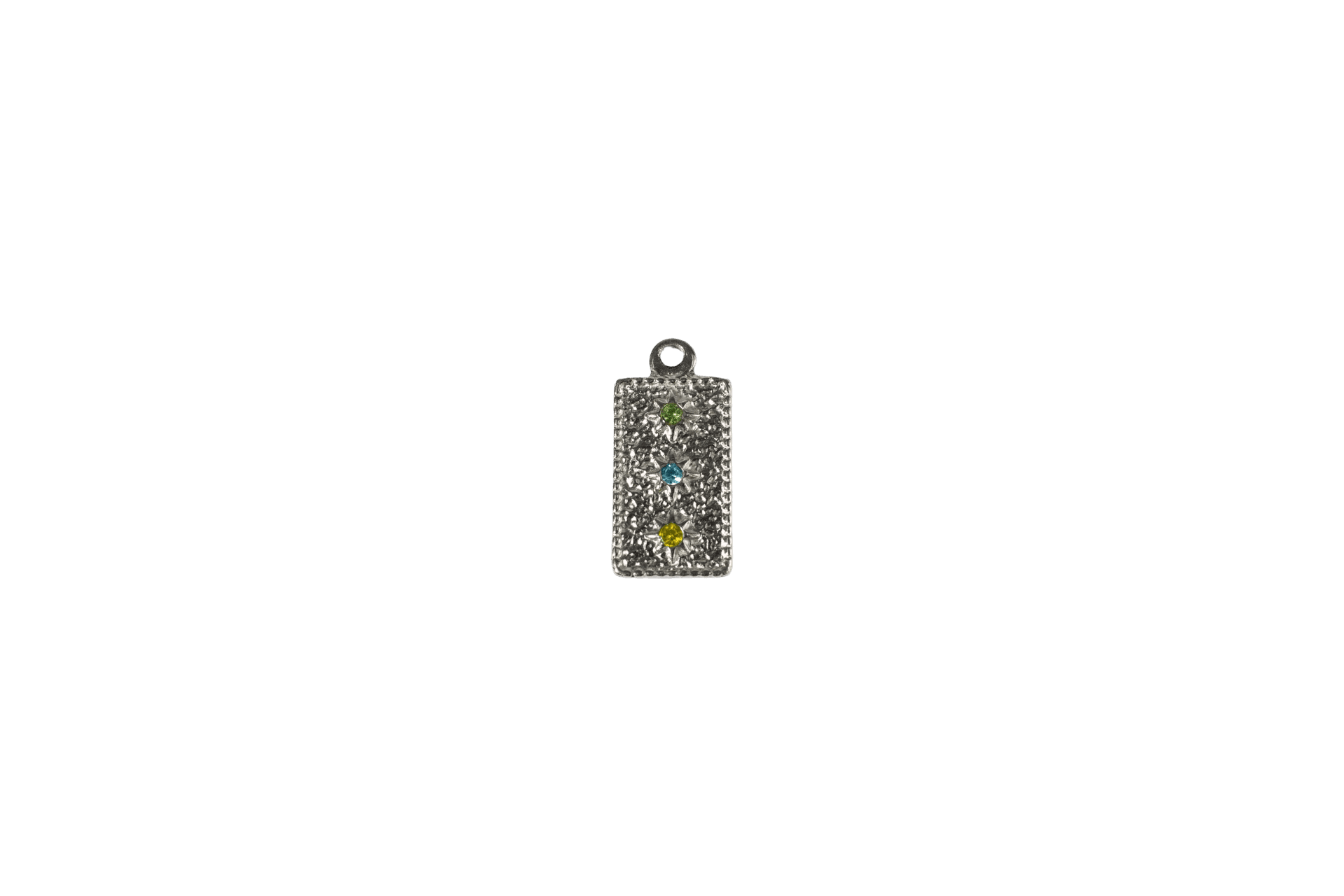 Colorful Stone Set Bar Charm