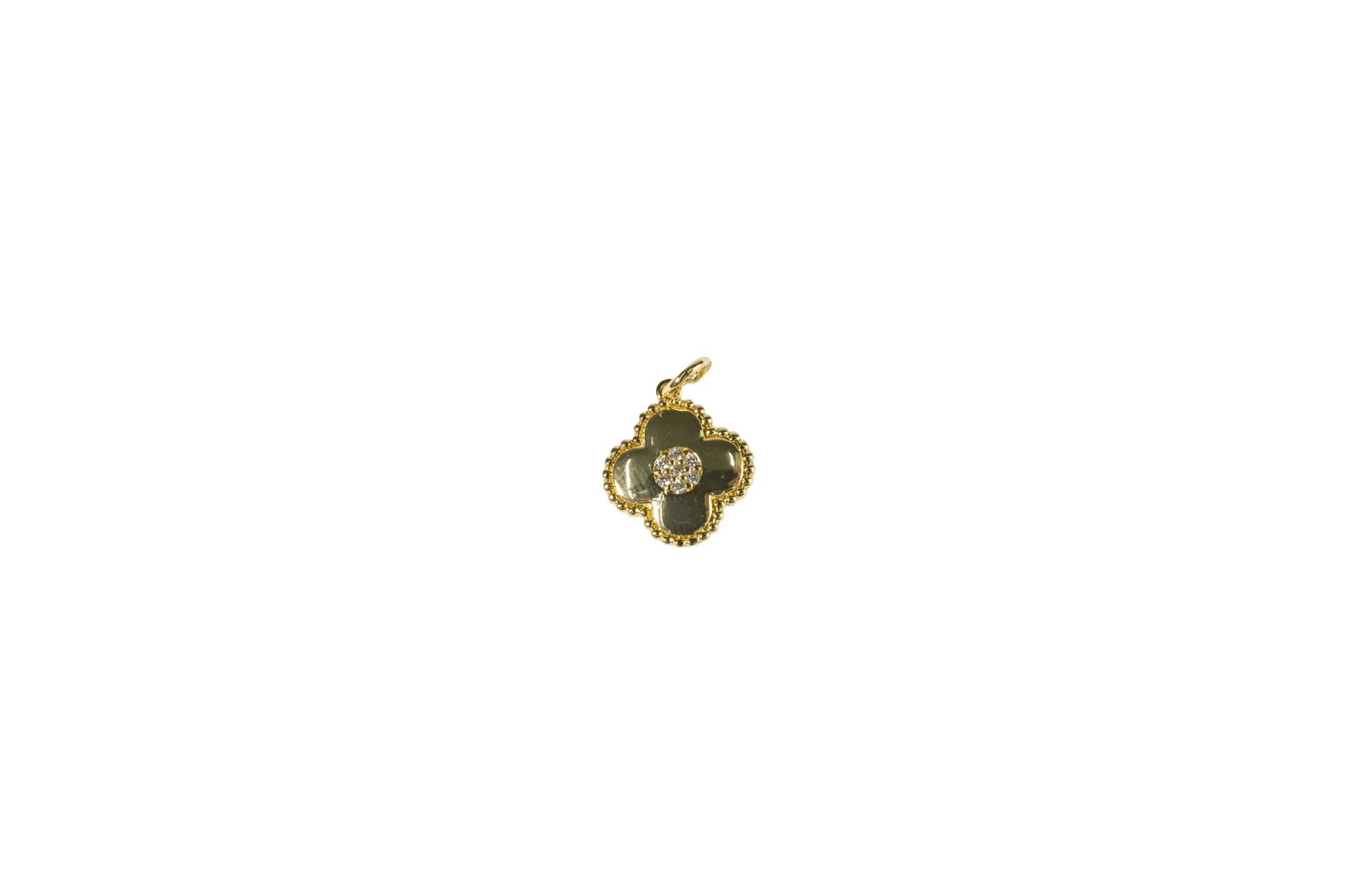 Gold Four-Leaf Clover Charm