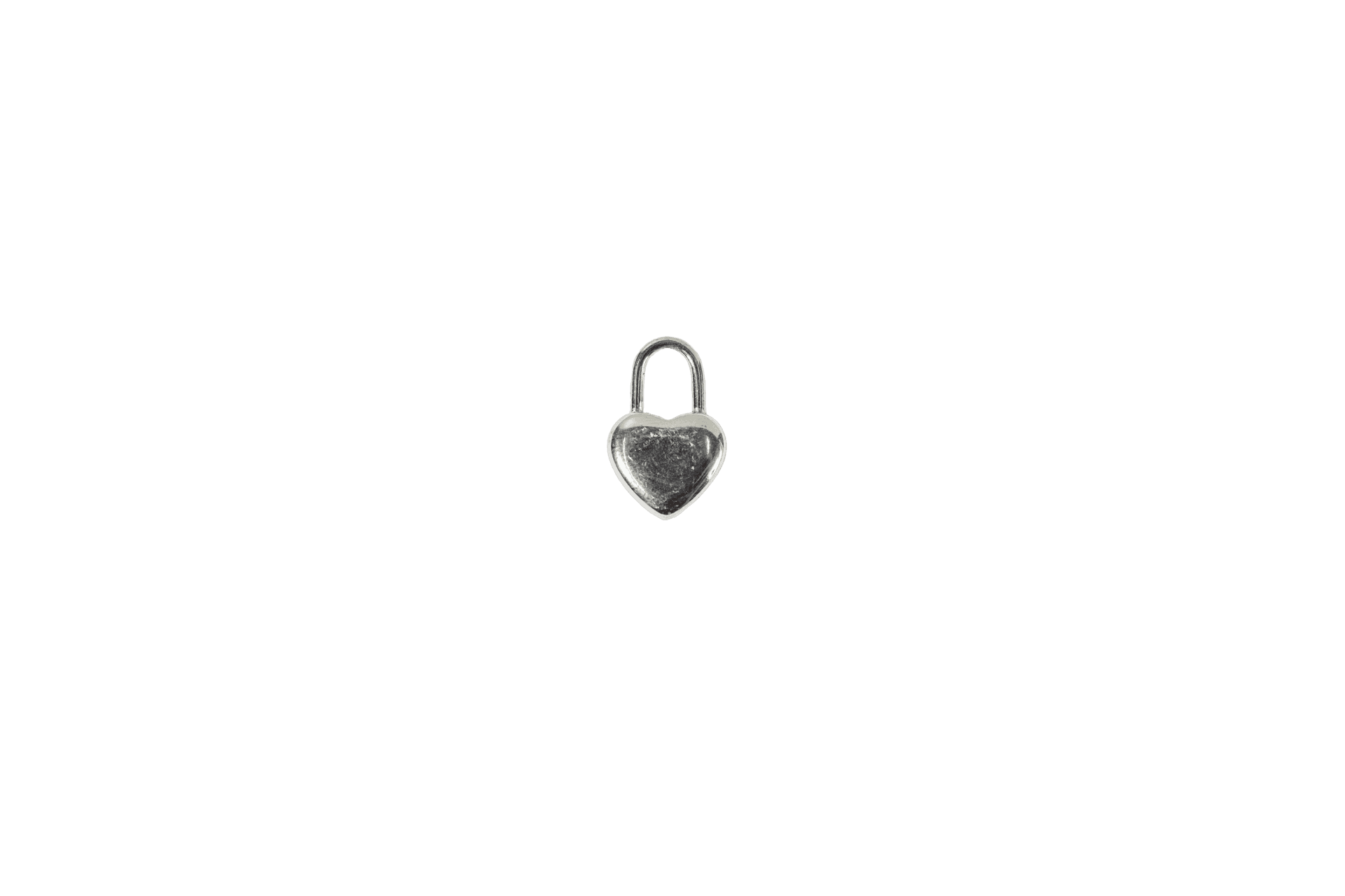Heart Padlock Charm