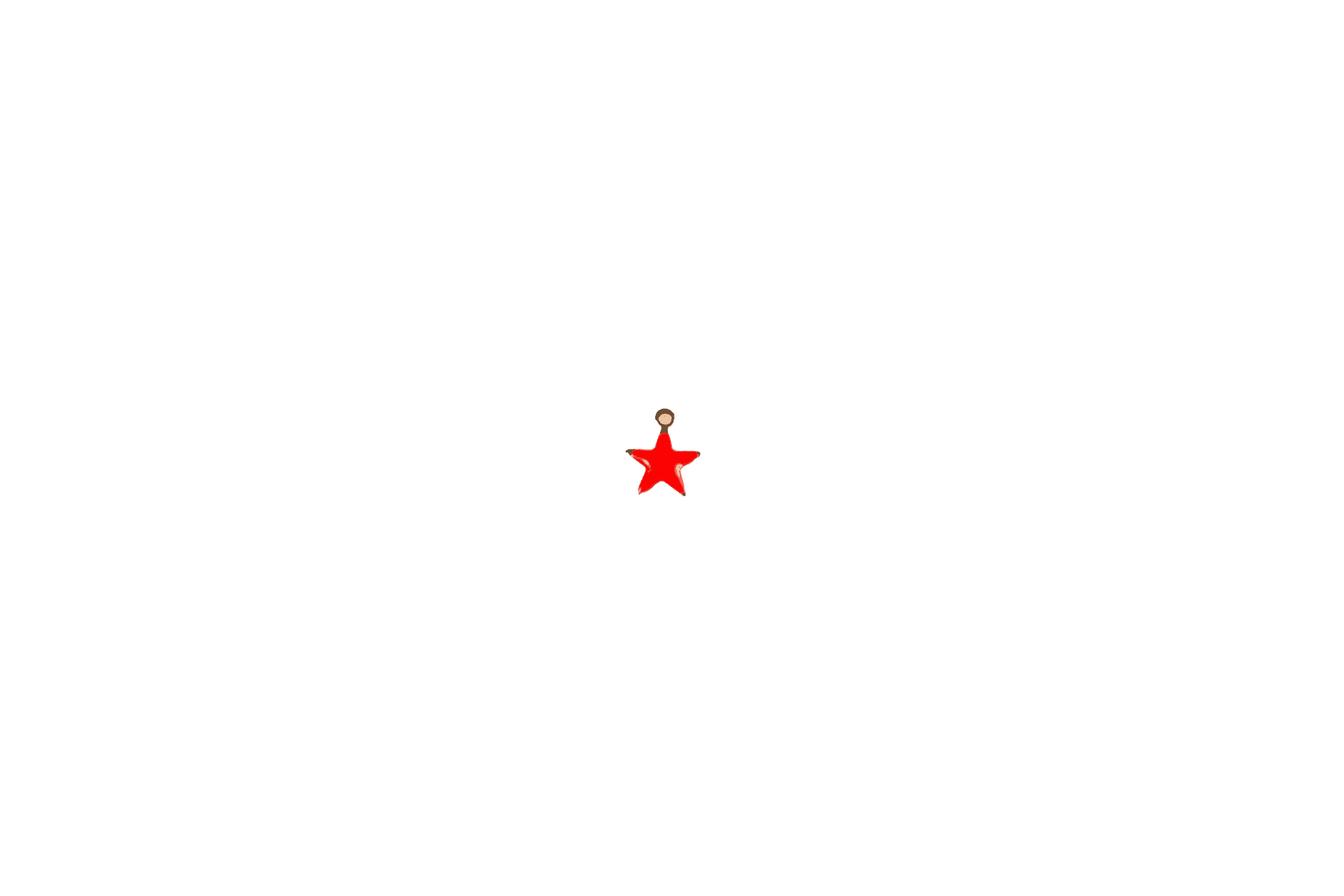 Red Star Charm