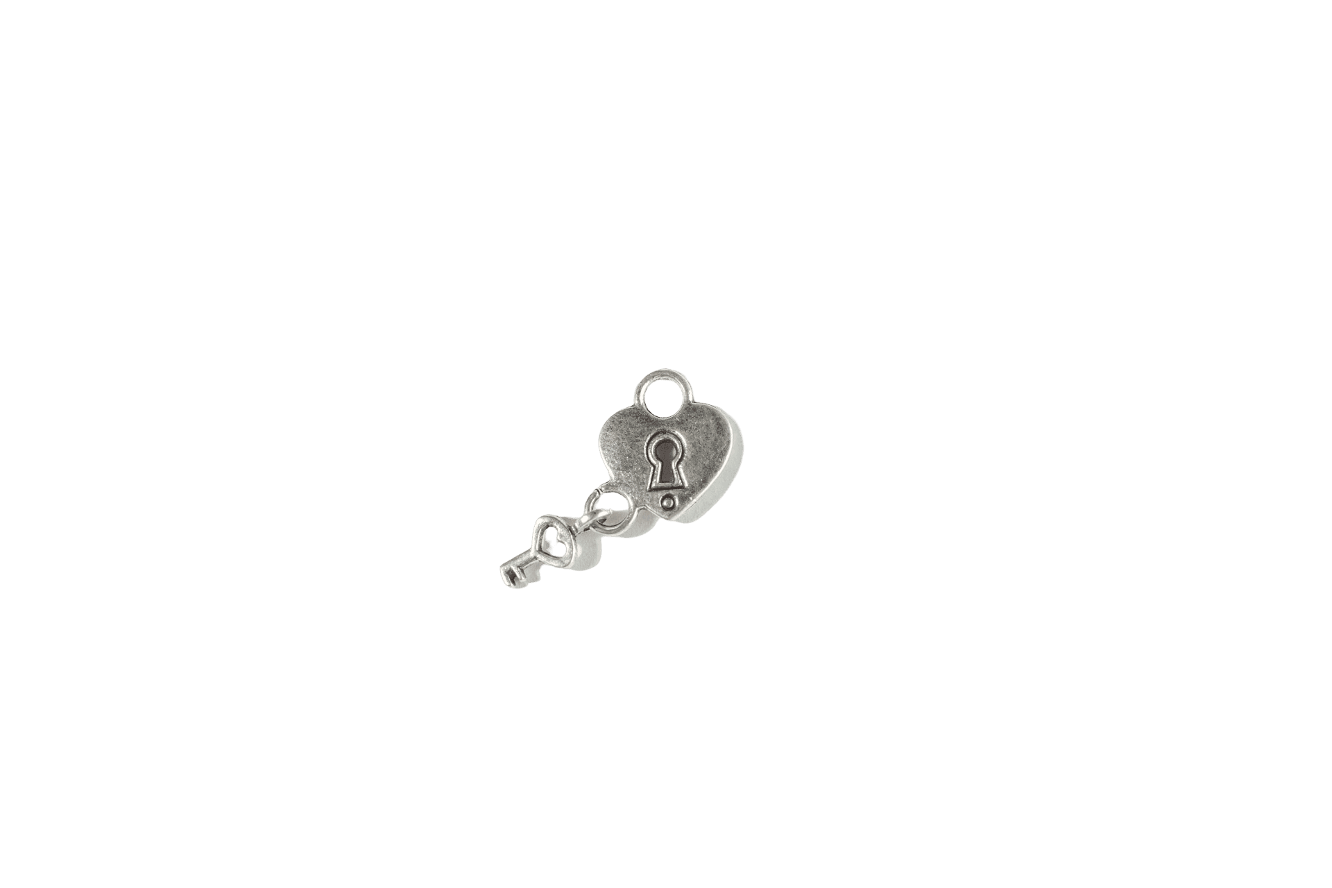 Heart Lock and Key Charm