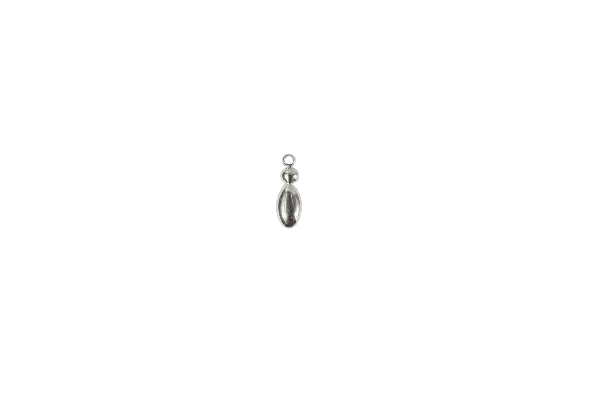 Silver Teardrop Charm